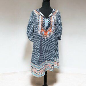 Boho Print Tunic Dress
